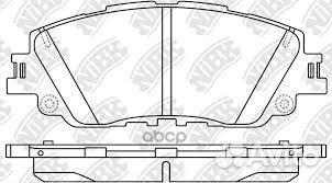 Колодки тормозные дисковые передние NiBK PN1857