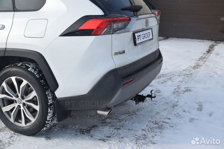 Фаркоп на Toyota RAV4 2019- без подрезки бампера
