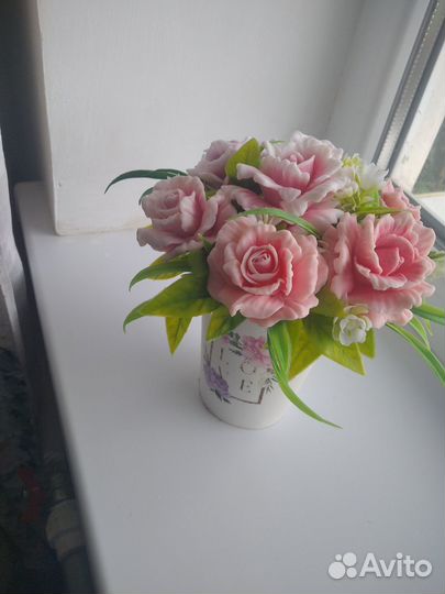 Букет цветов из мыла