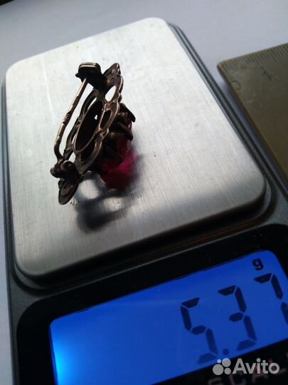 Брошь серебро 875 СССР