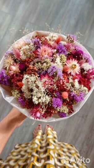 Букеты из сухоцветов