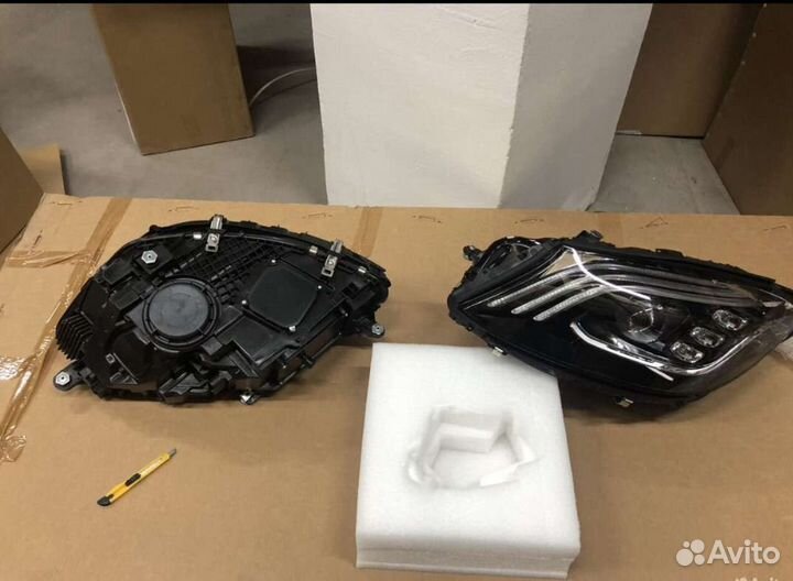Фары на mercedes w222 рейсталинг новый