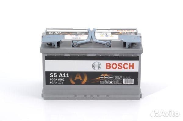 Аккумулятор AGM 80 Bosch BMW Mercedes Land Rover