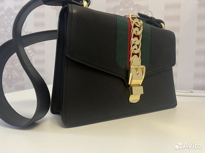 Сумка женская gucci натур кожа