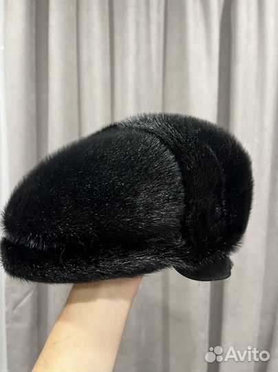 Меховая мужская кепка норка