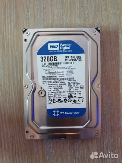 Жесткий диск HDD 80, 160, 250, 320, 500, 1000 гб