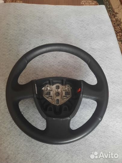 Руль на гранту кожаный