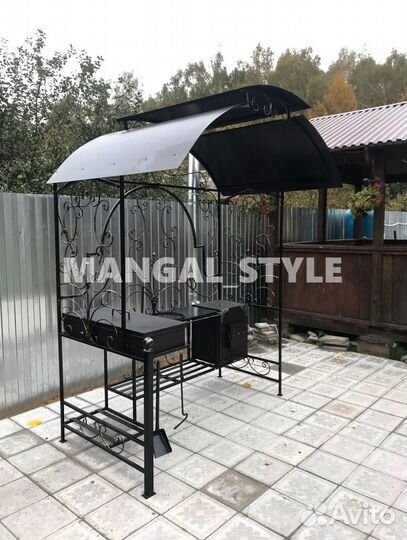 Мангал с крышей