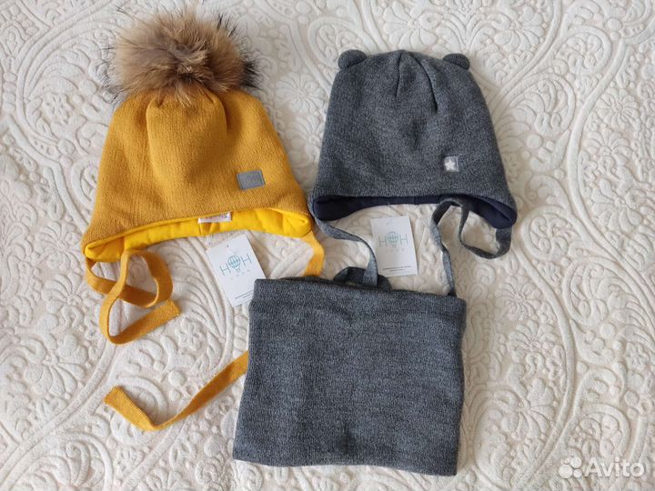 Новые зимние шапки р. 50/54