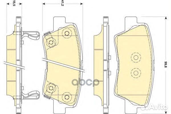 Колодки тормозные hyundai solaris 10/sonata V