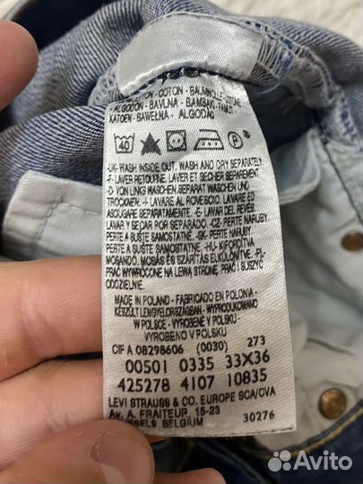 Джинсы Levis 501 33x36 Vintage Оригинал