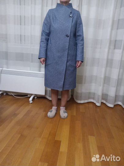 Пальто женское демисезонное 46 48 шерсть кашемир