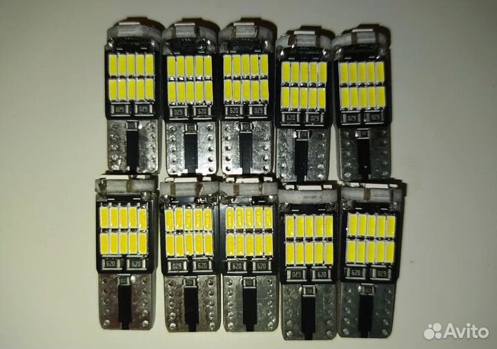 Диодные лампы т10 W5W (LED) Светодиодные лампочки