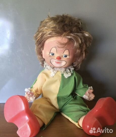 Кукла СССР клоун, Ленигрушка