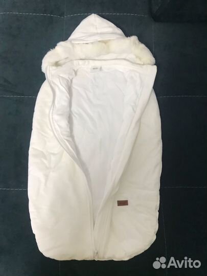 Утепленный конверт-кокон на выписку осенний