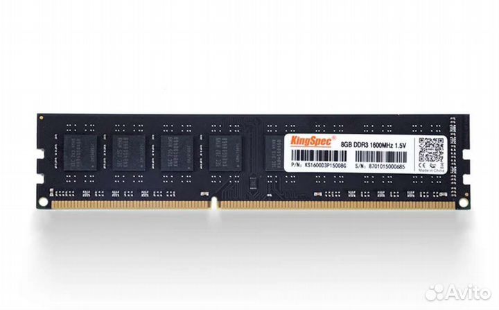 Для пк память 8gb DDR3 1600 новая