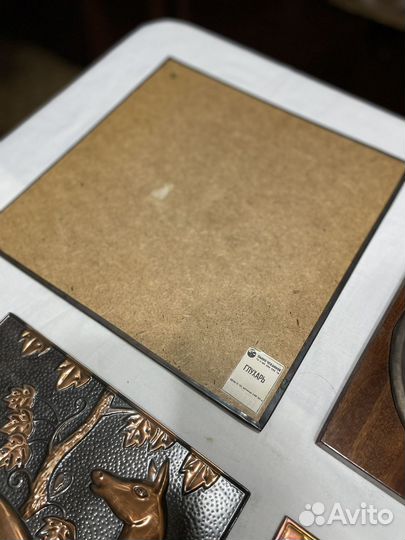 Чеканка СССР панно литье медь