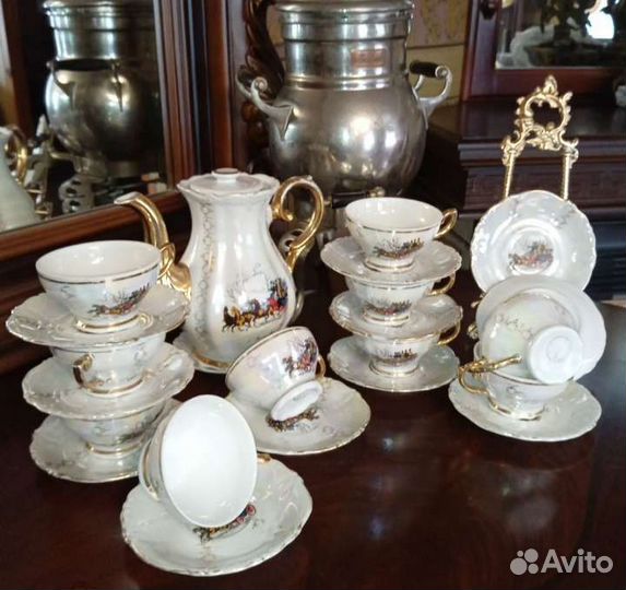 Итальянский кофейный сервиз на 6 персон