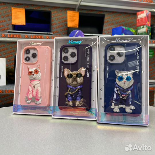 Чехол iPhone 15 Pro Max 3D c рисунком Nimmy. Х-Lеv