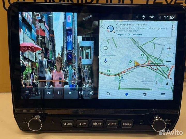 Магнитола андройд большой экран крутилки