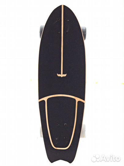 Лонгборд с деревянной декой, 75 см (Белый)