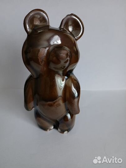 Олимпийский мишка 14 см темно-шоколадный