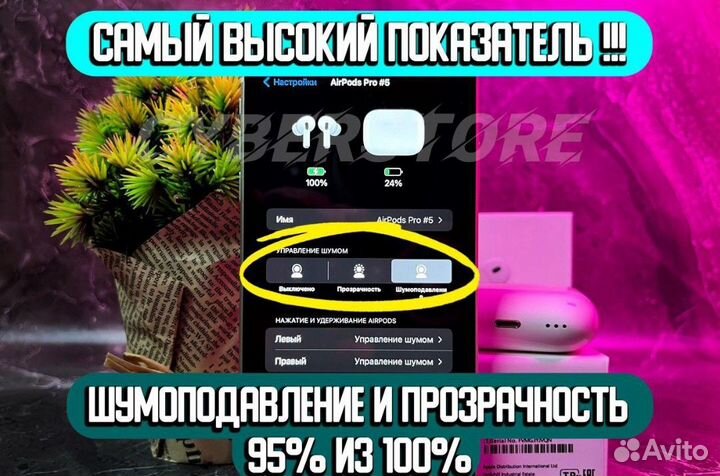 Airpods Pro 2 Type-C гироскопом+адаптивный режим