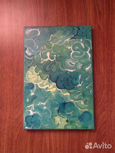 Картина абстракция, акрилом на холсте. 