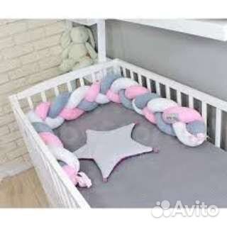 Бортик коса в детскую кроватку