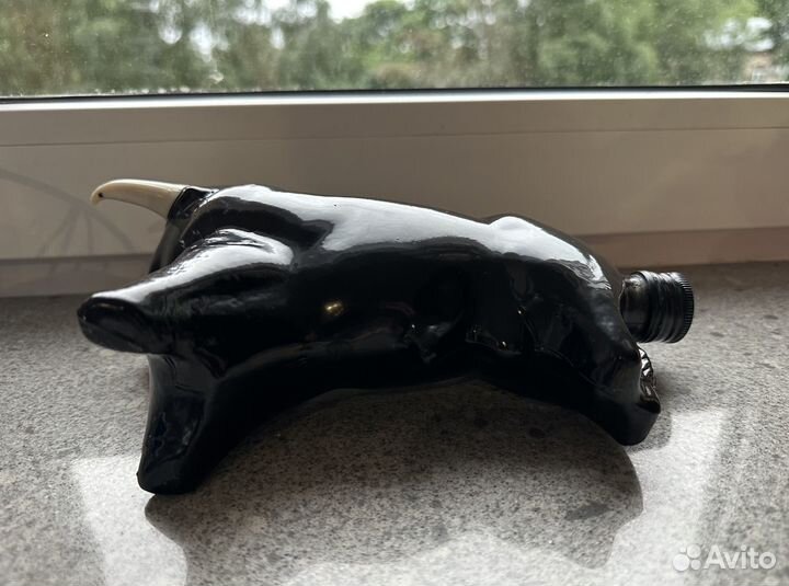 Бык бутылка стеклянный