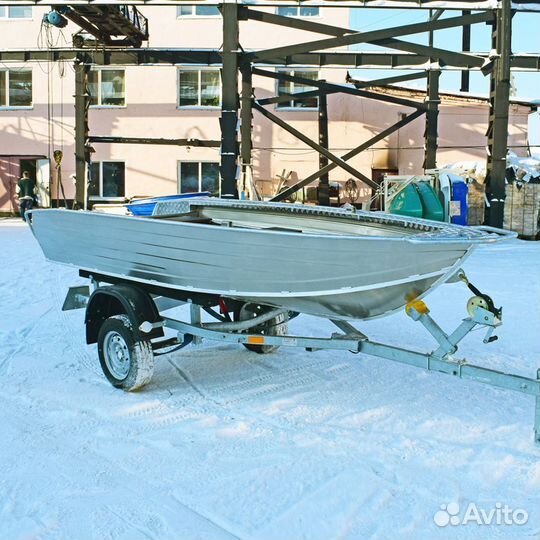 Алюминиевая моторная лодка Wyatboat 390Р новая