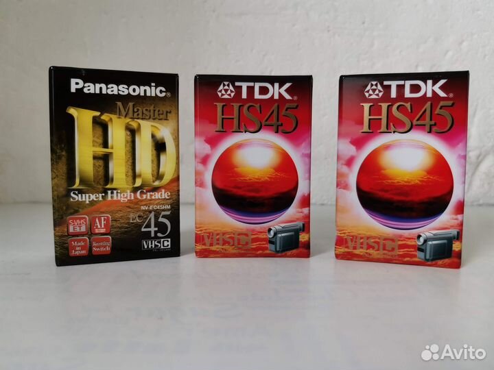 Видеокассеты TDK HS45, Panasonic HD Master EC-45