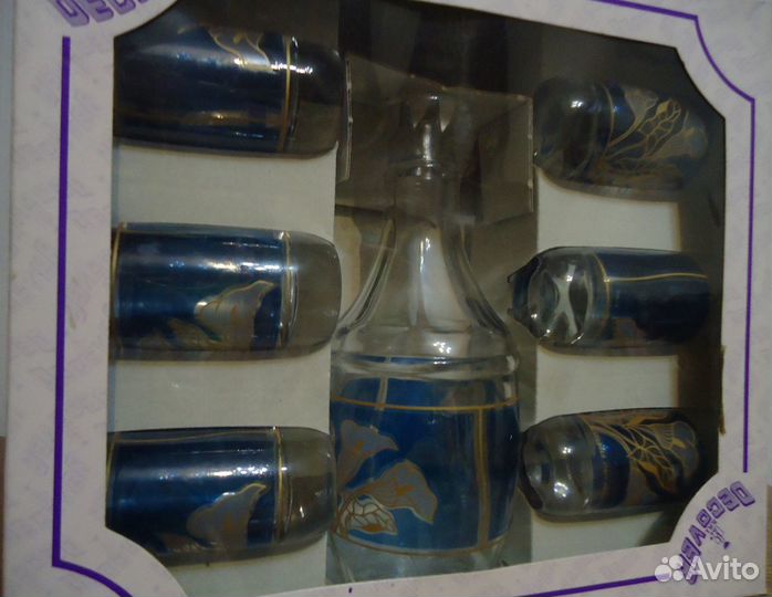 Набор графин и стопки итальянский новый