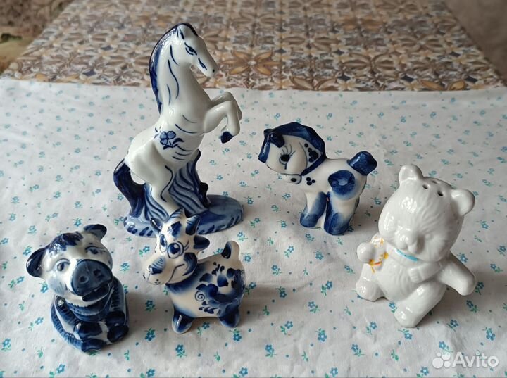 Статуэтки гжель СССР
