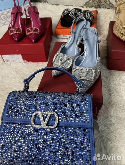 Туфли женские вечерние со стразами