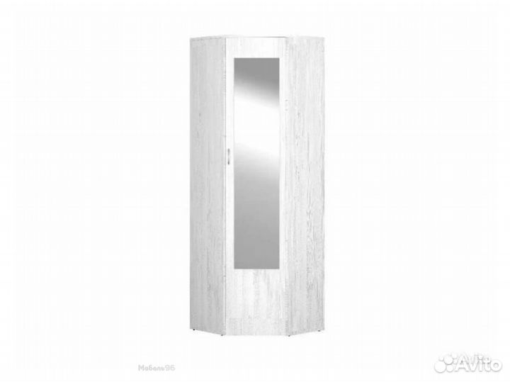 Шкаф угловой с зеркалом Ольга-Милк 9.2