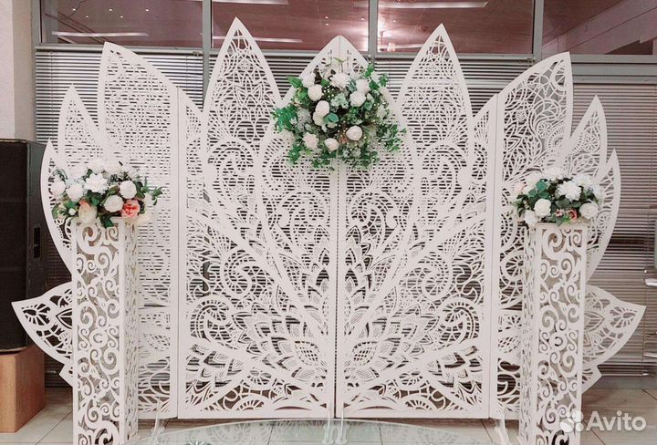 Оформление зала для свадьбы