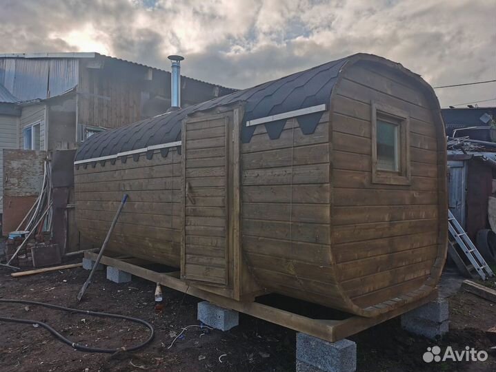 Баня бочка под ключ