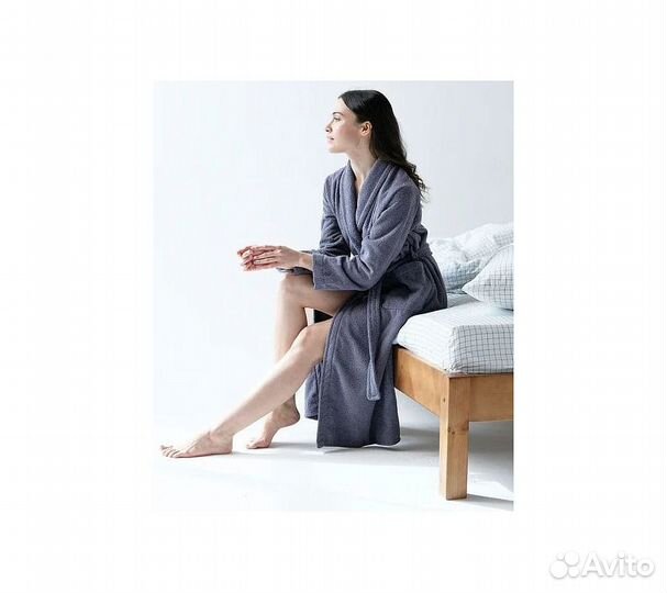 Халат махровый GoodNight 44-46 (M) серый