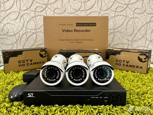 Комплект видеонаблюдения, новый (Гарантия 2 года)