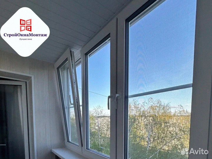 Остекление балкона установка