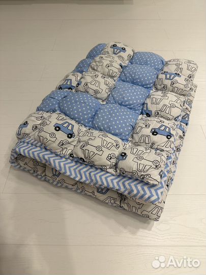 Детское лоскутное одеяло воздушное 110х85