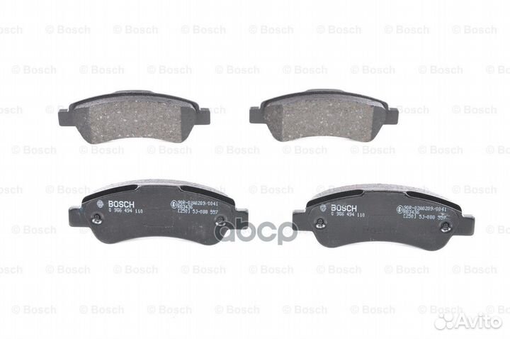 Колодки тормозные дисковые зад 0986494110 B