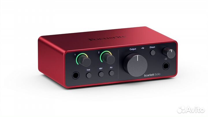 Аудиоинтерфейс USB Focusrite Scarlett Solo 4th Gen