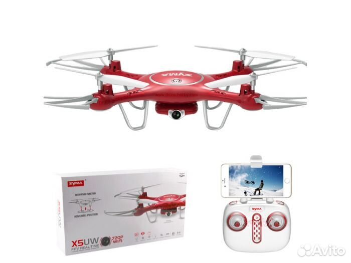 Квадрокоптер Syma X5UW Wi-Fi с видеокамерой 1Mp
