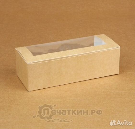 Коробочка для кондитерских изделий с окном