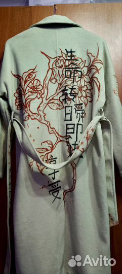 Пальто ручая роспись