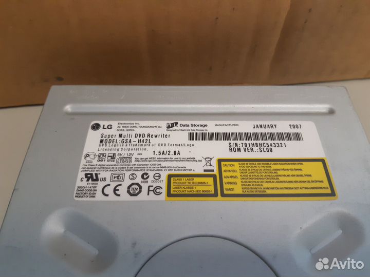 DVD-RW привод (интерфейс IDE)