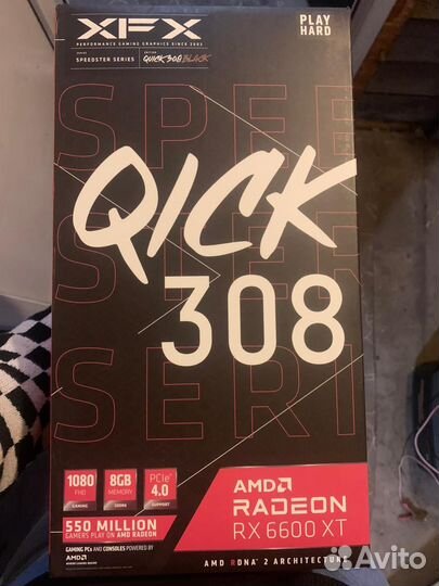 Видеокарта qick 308 AMD Radeon RX 6600 XT 8 GB XFX