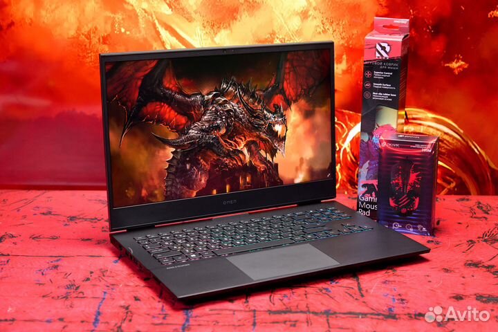 Игровой ноутбук HP / RX 6600 / 512 GB / SSD